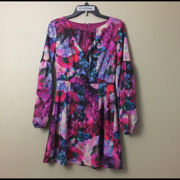 Tahari AS Levine Watercolor Floral Poppy Dress - Picture 6 of 7